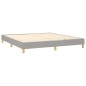vidaXL Cama box spring con colchón tela gris claro 180x200 cm vidaXL Cama box spring con colchón tela gris claro 180x200 cm