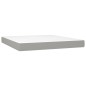 vidaXL Cama box spring con colchón tela gris claro 180x200 cm vidaXL Cama box spring con colchón tela gris claro 180x200 cm