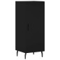 vidaXL Aparador de madera contrachapada negro 34,5x34x180 cm vidaXL Aparador de madera contrachapada negro 34,5x34x180 cm