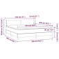 vidaXL Cama box spring con colchón tela gris claro 180x200 cm vidaXL Cama box spring con colchón tela gris claro 180x200 cm