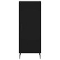 vidaXL Aparador de madera contrachapada negro 34,5x34x180 cm vidaXL Aparador de madera contrachapada negro 34,5x34x180 cm