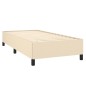 vidaXL Cama box spring con colchón tela color crema 80x200 cm vidaXL Cama box spring con colchón tela color crema 80x200 cm