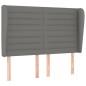vidaXL Cama box spring con colchón tela gris oscuro 140x190 cm