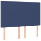 vidaXL Cama box spring con colchón tela azul 140x190 cm vidaXL Cama box spring con colchón tela azul 140x190 cm
