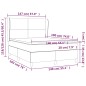 vidaXL Cama box spring con colchón tela azul 140x190 cm vidaXL Cama box spring con colchón tela azul 140x190 cm