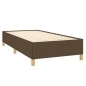 vidaXL Cama box spring con colchón tela marrón oscuro 90x200 cm vidaXL Cama box spring con colchón tela marrón oscuro 90x200 cm