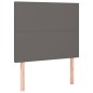 vidaXL Cama box spring con colchón cuero sintético gris 100x200 cm vidaXL Cama box spring con colchón cuero sintético gris 100x200 cm