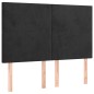 vidaXL Cama box spring con colchón terciopelo negro 140x190 cm vidaXL Cama box spring con colchón terciopelo negro 140x190 cm