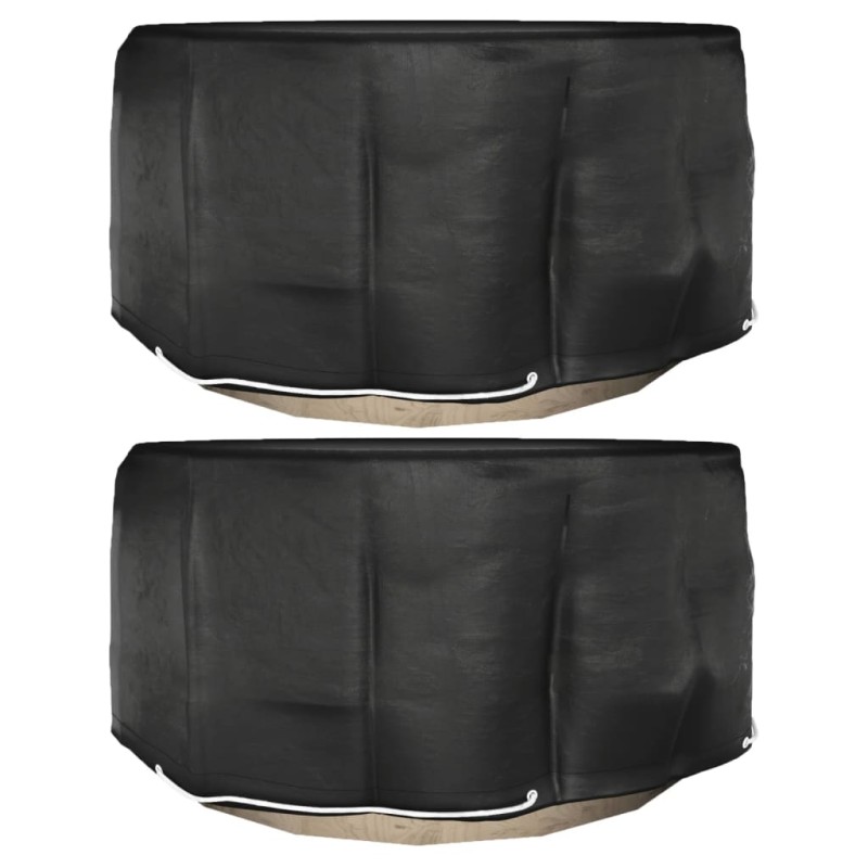 vidaXL Fundas para muebles de jardín 2 uds 10 ojales redonda Ø230x90cm vidaXL Fundas para muebles de jardín 2 uds 10 ojales redonda Ø230x90cm