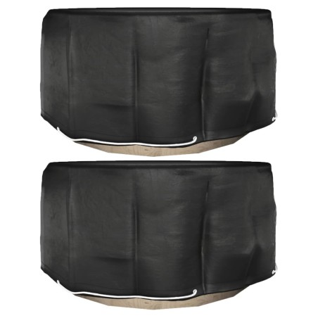 vidaXL Fundas para muebles de jardín 2 uds 10 ojales redonda Ø230x90cm