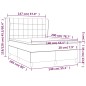vidaXL Cama box spring con colchón terciopelo negro 140x200 cm vidaXL Cama box spring con colchón terciopelo negro 140x200 cm