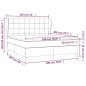 vidaXL Cama box spring con colchón terciopelo azul oscuro 180x200 cm vidaXL Cama box spring con colchón terciopelo azul oscuro 180x200 cm