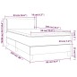 vidaXL Cama box spring con colchón tela color crema 90x200 cm vidaXL Cama box spring con colchón tela color crema 90x200 cm