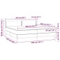 vidaXL Cama box spring con colchón tela marrón oscuro 200x200 cm vidaXL Cama box spring con colchón tela marrón oscuro 200x200 cm