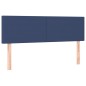 vidaXL Cama box spring con colchón tela azul 140x200 cm vidaXL Cama box spring con colchón tela azul 140x200 cm