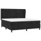 vidaXL Cama box spring con colchón terciopelo negro 180x200 cm vidaXL Cama box spring con colchón terciopelo negro 180x200 cm