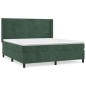 vidaXL Cama box spring con colchón terciopelo verde oscuro 180x200 cm vidaXL Cama box spring con colchón terciopelo verde oscuro 180x200 cm