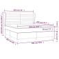 vidaXL Cama box spring con colchón terciopelo verde oscuro 180x200 cm vidaXL Cama box spring con colchón terciopelo verde oscuro 180x200 cm