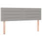 vidaXL Cama box spring colchón y luces LED tela gris claro 140x190 cm vidaXL Cama box spring colchón y luces LED tela gris claro 140x190 cm