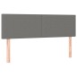 vidaXL Cama box spring colchón y luces LED tela gris oscuro 140x200 cm vidaXL Cama box spring colchón y luces LED tela gris oscuro 140x200 cm
