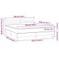 vidaXL Cama box spring con colchón LED tela marrón oscuro 180x200 cm vidaXL Cama box spring con colchón LED tela marrón oscuro 180x200 cm