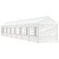 vidaXL Cenador con techo polietileno blanco 15,61x2,28x2,69 m vidaXL Cenador con techo polietileno blanco 15,61x2,28x2,69 m