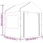 vidaXL Cenador con techo polietileno blanco 15,61x2,28x2,69 m vidaXL Cenador con techo polietileno blanco 15,61x2,28x2,69 m