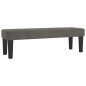 vidaXL Cama box spring con colchón terciopelo gris oscuro 140x190 cm vidaXL Cama box spring con colchón terciopelo gris oscuro 140x190 cm