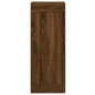 vidaXL Aparador alto madera contrachapada roble marrón 34,5x34x180 cm vidaXL Aparador alto madera contrachapada roble marrón 34,5x34x180 cm