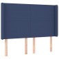 vidaXL Cama box spring colchón y luces LED tela azul 140x190 cm vidaXL Cama box spring colchón y luces LED tela azul 140x190 cm