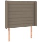 vidaXL Cama box spring colchón y luces LED tela gris taupe 90x190 cm vidaXL Cama box spring colchón y luces LED tela gris taupe 90x190 cm