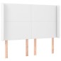 vidaXL Cama box spring colchón y LED cuero sintético blanco 140x190 cm vidaXL Cama box spring colchón y LED cuero sintético blanco 140x190 cm