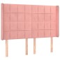 vidaXL Cama box spring colchón y LED terciopelo rosa 140x190 cm vidaXL Cama box spring colchón y LED terciopelo rosa 140x190 cm