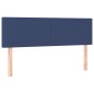 vidaXL Cama box spring con colchón tela azul 140x190 cm vidaXL Cama box spring con colchón tela azul 140x190 cm
