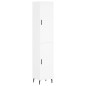 vidaXL Aparador alto madera contrachapada blanco 34,5x34x180 cm vidaXL Aparador alto madera contrachapada blanco 34,5x34x180 cm