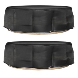 vidaXL Fundas para muebles de jardín 2 uds 10 ojales redonda Ø236x67cm