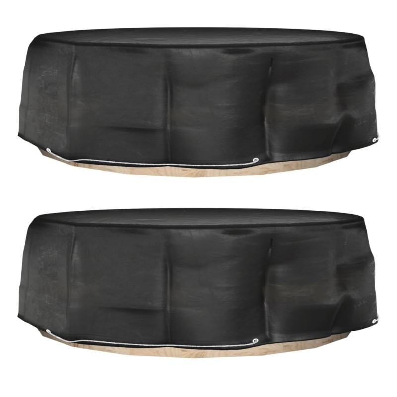vidaXL Fundas para muebles de jardín 2 uds 10 ojales redonda Ø236x67cm vidaXL Fundas para muebles de jardín 2 uds 10 ojales redonda Ø236x67cm