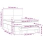 vidaXL Cama box spring con colchón tela negro 140x200 cm vidaXL Cama box spring con colchón tela negro 140x200 cm