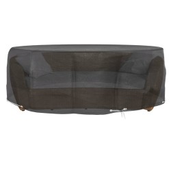 vidaXL Fundas para muebles de jardín 2 uds 10 ojales redonda Ø236x67cm