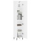vidaXL Aparador alto madera contrachapada blanco 34,5x34x180 cm vidaXL Aparador alto madera contrachapada blanco 34,5x34x180 cm