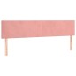 vidaXL Cama box spring con colchón terciopelo rosa 160x200 cm vidaXL Cama box spring con colchón terciopelo rosa 160x200 cm