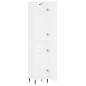 vidaXL Aparador alto madera contrachapada blanco 34,5x34x180 cm vidaXL Aparador alto madera contrachapada blanco 34,5x34x180 cm