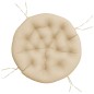 vidaXL Cojín redondo tela Oxford beige Ø 100x11 cm vidaXL Cojín redondo tela Oxford beige Ø 100x11 cm