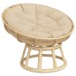 vidaXL Cojín redondo tela Oxford beige Ø 100x11 cm vidaXL Cojín redondo tela Oxford beige Ø 100x11 cm