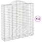 vidaXL Cestas de gaviones 11 uds forma de arco hierro 200x50x200/220cm vidaXL Cestas de gaviones 11 uds forma de arco hierro 200x50x200/220cm