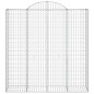 vidaXL Cestas de gaviones 11 uds forma de arco hierro 200x50x200/220cm vidaXL Cestas de gaviones 11 uds forma de arco hierro 200x50x200/220cm