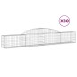 vidaXL Cestas de gaviones 30 uds forma de arco hierro 300x30x40/60 cm vidaXL Cestas de gaviones 30 uds forma de arco hierro 300x30x40/60 cm