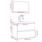 vidaXL Set de muebles de baño madera contrachapada marrón roble vidaXL Set de muebles de baño madera contrachapada marrón roble