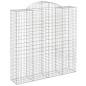 vidaXL Cestas de gaviones 13 uds forma de arco hierro 200x50x200/220cm vidaXL Cestas de gaviones 13 uds forma de arco hierro 200x50x200/220cm