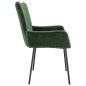 vidaXL Sillas de comedor 2 unidades terciopelo verde oscuro vidaXL Sillas de comedor 2 unidades terciopelo verde oscuro